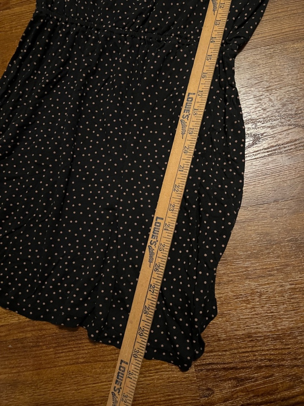 LOFT Black & Tan Polka Dot Sleeveless Mini Dress Rayon & Lyocell Size S Petite - Picture 11 of 11